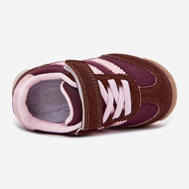 Gyerek cipők sportcipő a tépőzárashoz barna 2