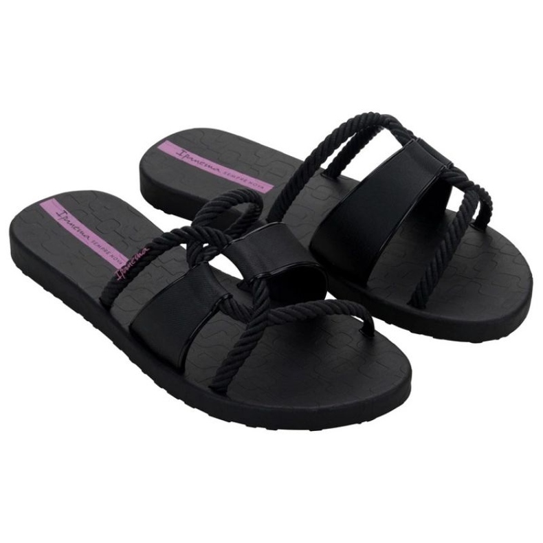 Női iPanema Diversa Slidel 27232 BG830 Black Flip -Flip -Flips fekete 1