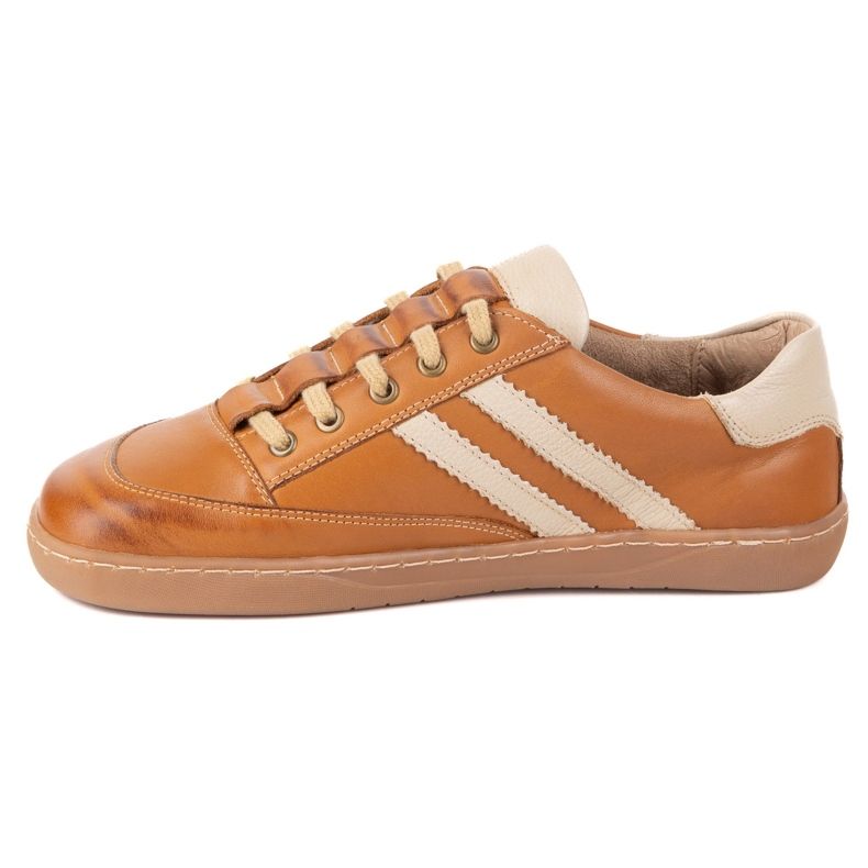 Cipők mezítláb női kaia olivier - világosbarna bőr cipő 2 Cipők mezítláb női kaia olivier - világosbarna bőr cipő 2