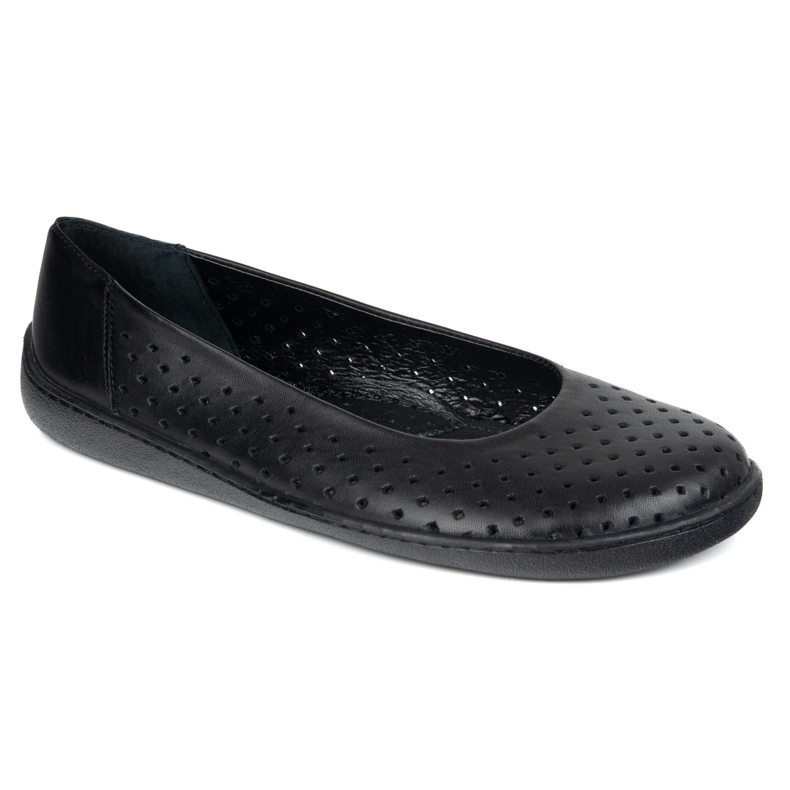 Olivier Mezítláb női szivattyúk 1771pol fekete perforáltak 2