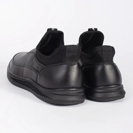 Eco-bőr cipőbe csúsztam fekete 1