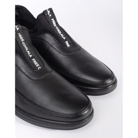 Eco-bőr cipőbe csúsztam fekete 2