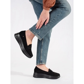 Goodin Suede Loafers egy vastag fekete talpon 2