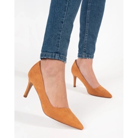 Seastar Teve szivattyúk a magas sarkú sarkon barna 2