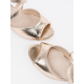 Goodin Arany szandál alacsony oszlopon aranysárga 1