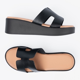 Seastar Női fekete platform papucs 1 Seastar Női fekete platform papucs 1