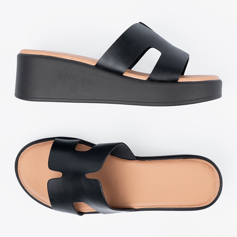 Seastar Női fekete platform papucs 1 Seastar Női fekete platform papucs 1