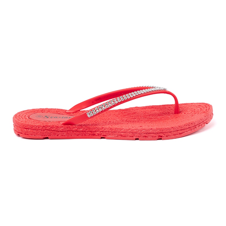 Seastar Piros flip -flop cirkonokkal 2
