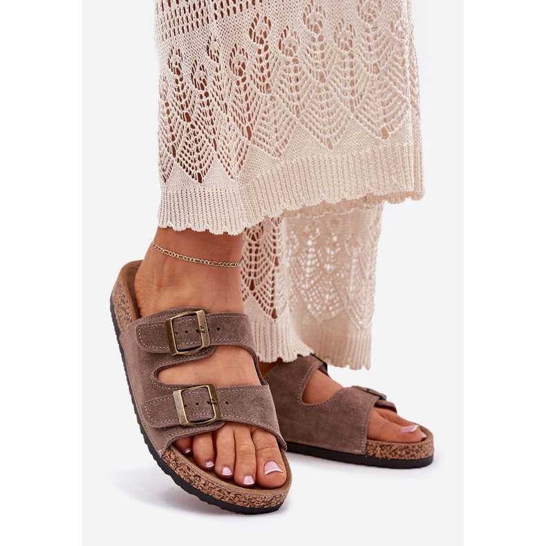 Inna Parafa talp sötét, sötét bilincsekkel bézs 1 Inna Parafa talp sötét, sötét bilincsekkel bézs 1