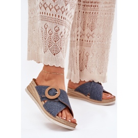 Női ékek dekoratív inblu rv000012 kék csatkékkel 2