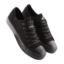 Női fekete velúr tornacipő G-94 fekete 1