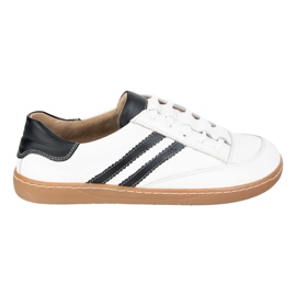 Cipők mezítláb női kaia olivier fehér bőr cipő fekete 2