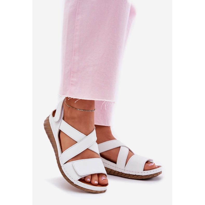 Női bőr szandál maciejka l6848-11 fehér 1 Női bőr szandál maciejka l6848-11 fehér 1
