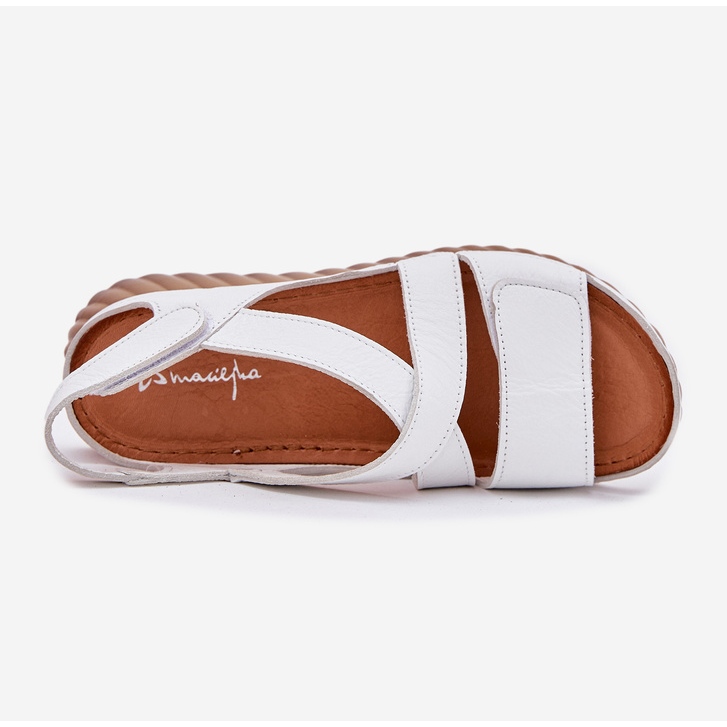 Női bőr szandál maciejka l6848-11 fehér 2 Női bőr szandál maciejka l6848-11 fehér 2