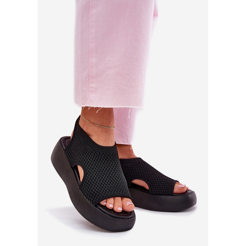 Női Platform szandál fekete 1 Női Platform szandál fekete 1