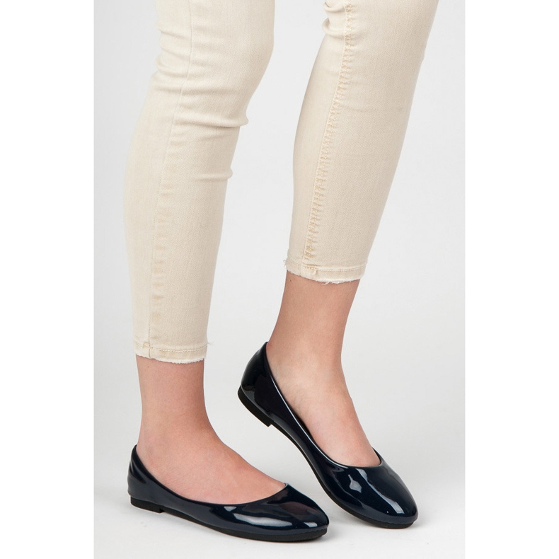 Lakkozott balerinák kék 1 Lakkozott balerinák kék 1