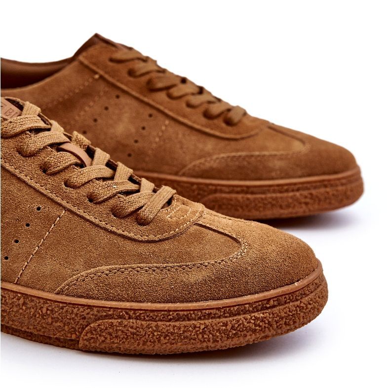 Férfi velúr tornacipő Big Star NN174186 Camel bézs 3