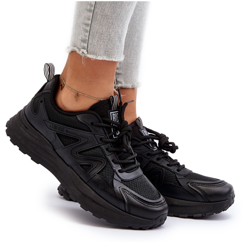 Big Star Női cipők nagy csillag nn274a085 fekete 5