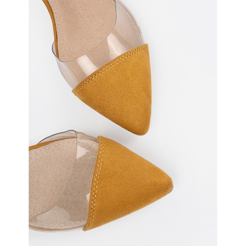 Goodin Mustár szandál fedett ujjakkal sárga 1