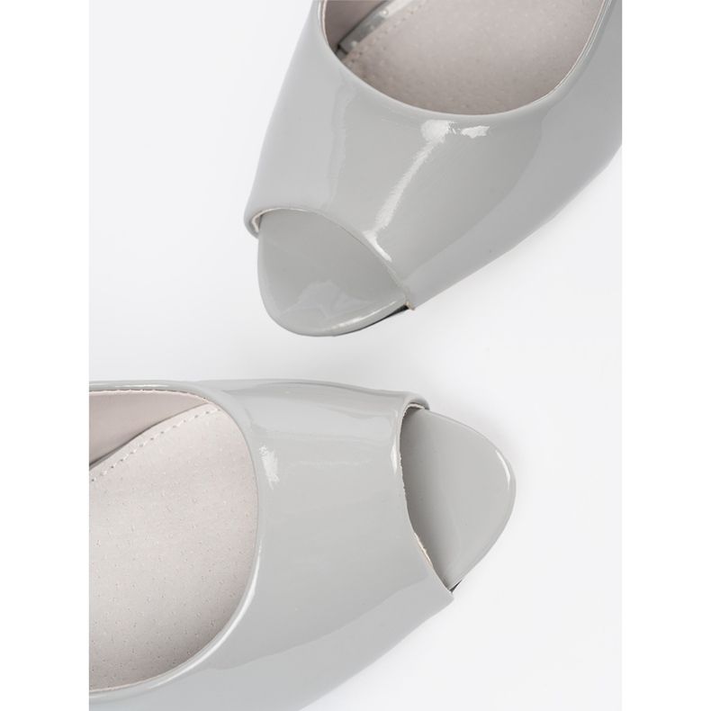 Goodin Szürke festett magas sarkú cipő 1