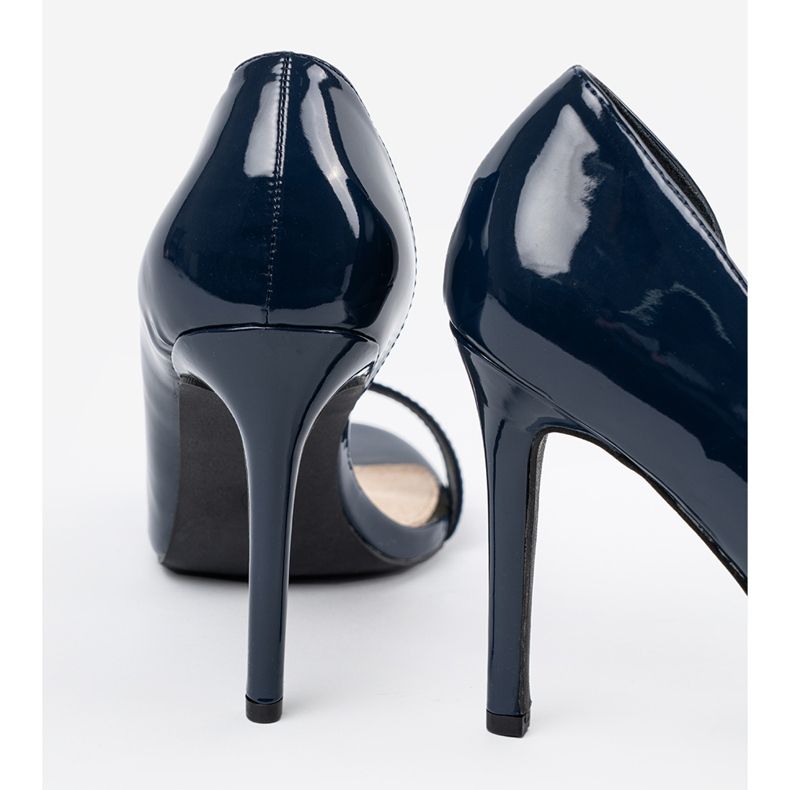 Goodin Sötétkék szivattyúk csupasz ujjakkal 2