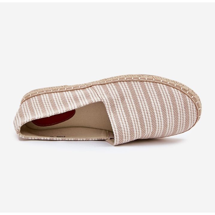 Férfi espadrilles bézs zsinórral 2