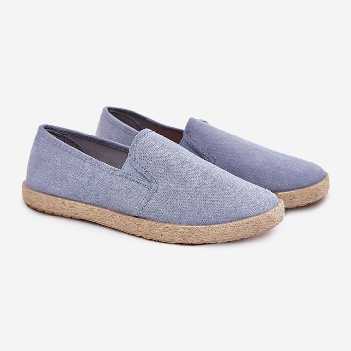 Espadrilles férfi cipők Eco Suede Blue -vel kék 1