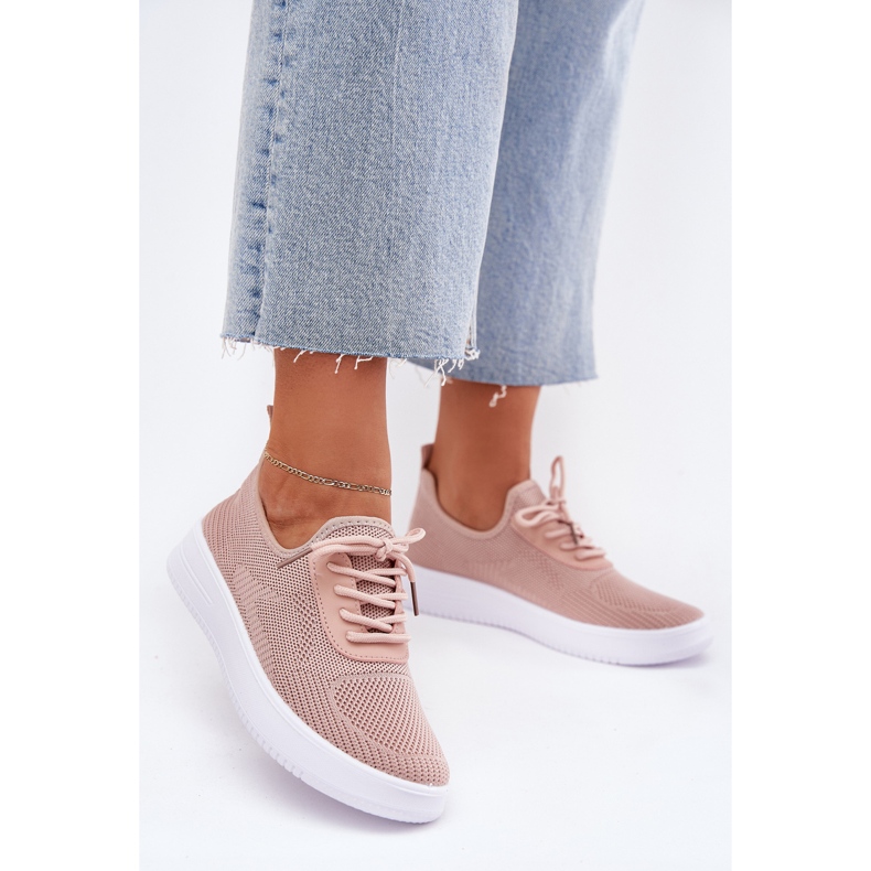 Anyagmáspalpaskák a női rózsaszín platformon 2