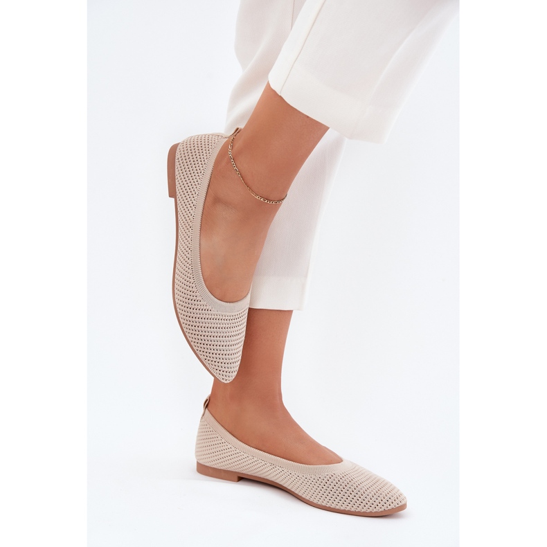 Bézs -Mesh anyag Ballerinas Bézs Ballerinas 2 Bézs -Mesh anyag Ballerinas Bézs Ballerinas 2