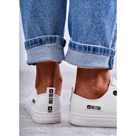 Női alacsony bőr tornacipő Big Star KK274010 fehér 3