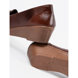 Barna alacsony cipő íj 2