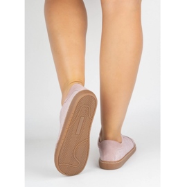 Mezítláb női bőrcipő Olivier Eliza rózsaszín virágok 1 Mezítláb női bőrcipő Olivier Eliza rózsaszín virágok 1