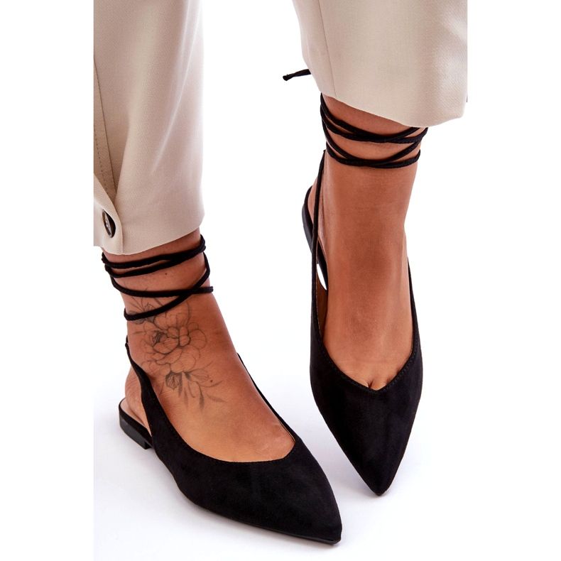 Női öko-korai fekete balerinák 2