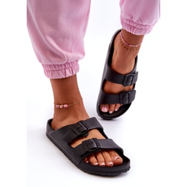 News Női hab papucs fekete csatokkal 1