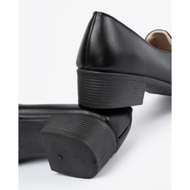 Fekete nők alacsony kápolói cipője 1