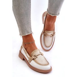 Maciejka bőrkerekes 06493-11 fehér és bézs 3