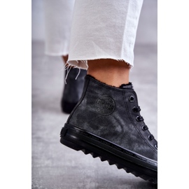 Big Star Női nagy csillag szigetelt fekete GG274069 cipők szürke 2