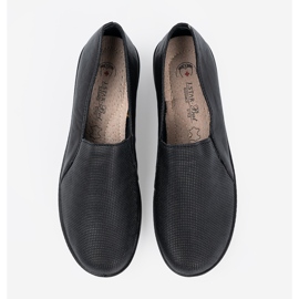 Shelvt Női fekete cipő a platformon 1