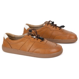 Olivier Mezítláb női cipő minimalista bőr széles barna aria 2 Olivier Mezítláb női cipő minimalista bőr széles barna aria 2