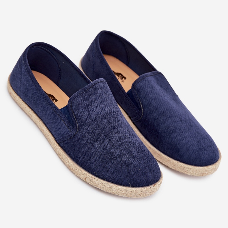 Boto Espadrilles férfi cipők Eco Suede Navy Lunaria -val kék 2