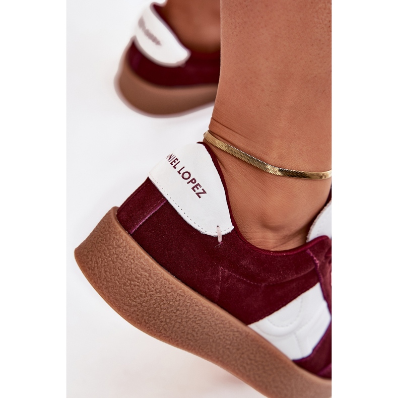 Női velúr cipők Big Star, Daniel Lopez SS2D4023 Burgundy piros 2 Női velúr cipők Big Star, Daniel Lopez SS2D4023 Burgundy piros 2