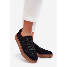 Női velúr cipők Big Star, Daniel Lopez SS2D4006 Black fekete 1