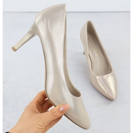 Magas sarkú női szatén -golden sergio leone 1336 aranysárga 1