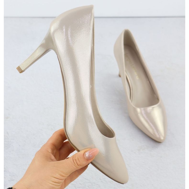 Magas sarkú női szatén -golden sergio leone 1336 aranysárga 1