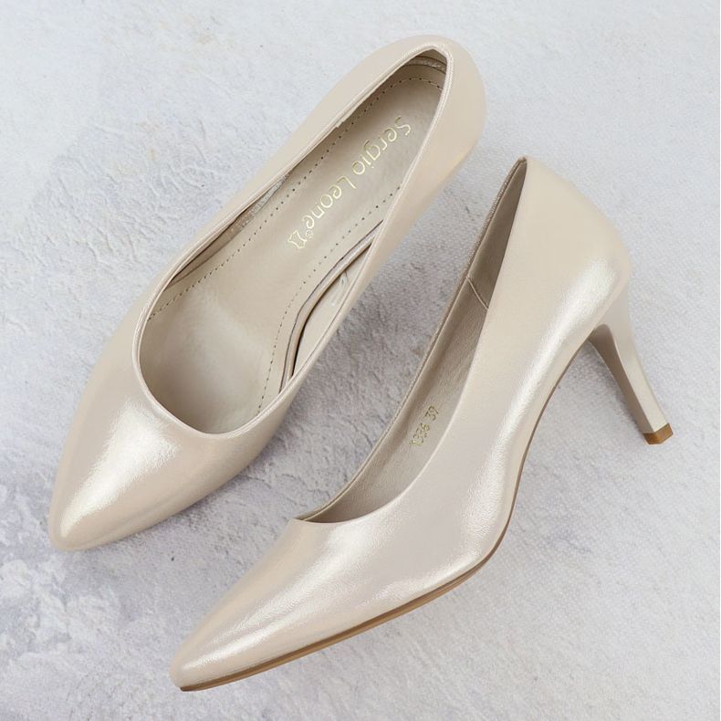 Magas sarkú női szatén -golden sergio leone 1336 aranysárga 2