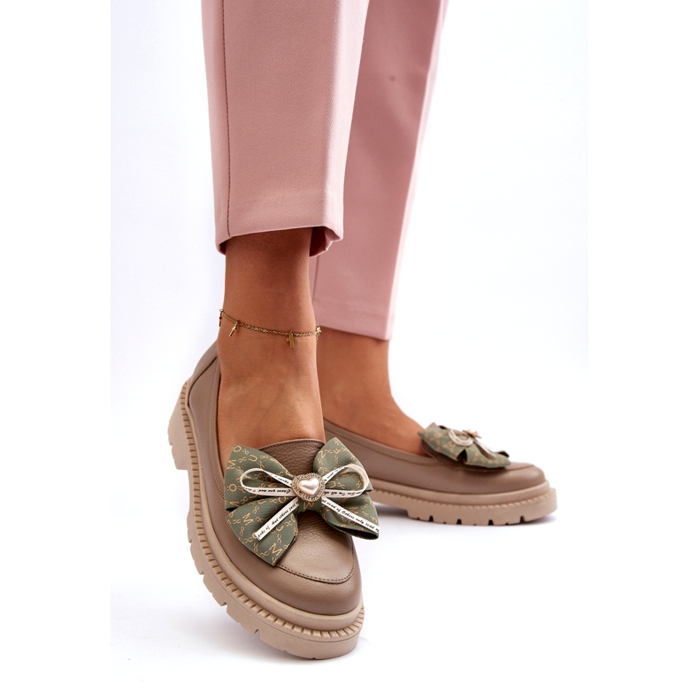 Női bőrfókerek Laura Messi 2787 bézs 2