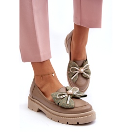 Női bőrfókerek Laura Messi 2787 bézs 3