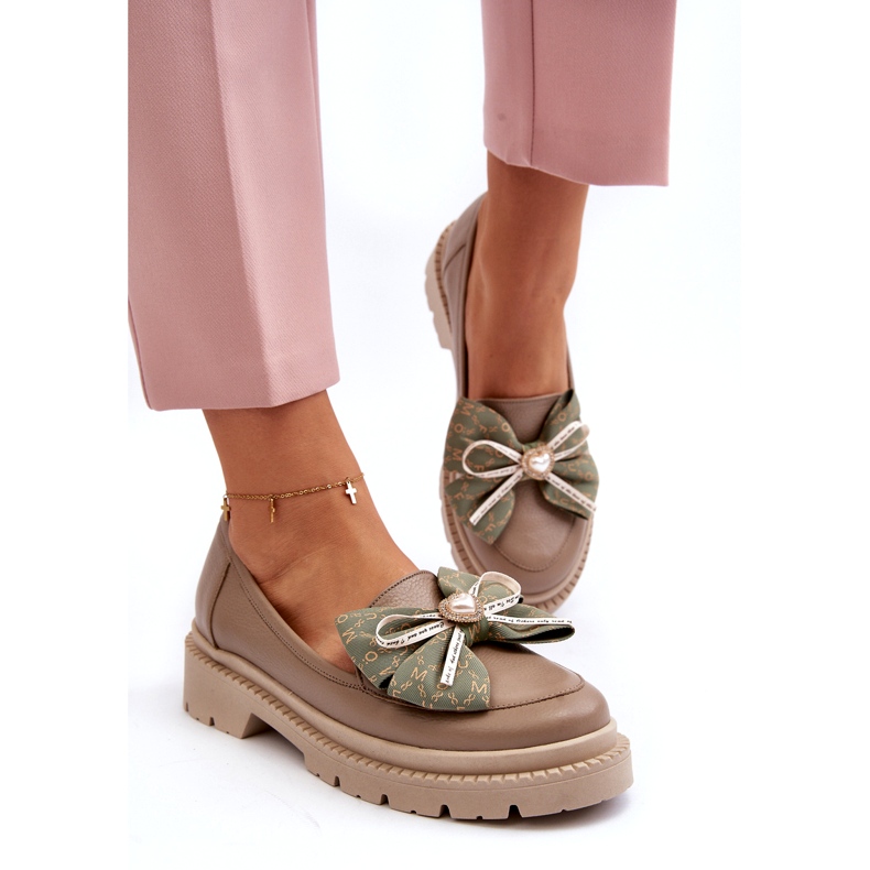 Női bőrfókerek Laura Messi 2787 bézs 3