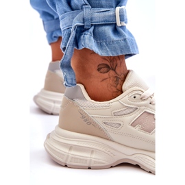 Női sportcipő bézs hálóval 1