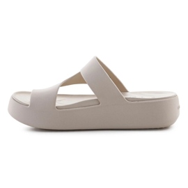 Flip-flops crocs menekülési platform Toe hurok 210834-0lh bézs 4